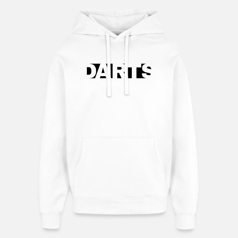 Fléchettes, fléchettes - Sweat à capuche unisexe Stanley/Stella Oversized - blanc