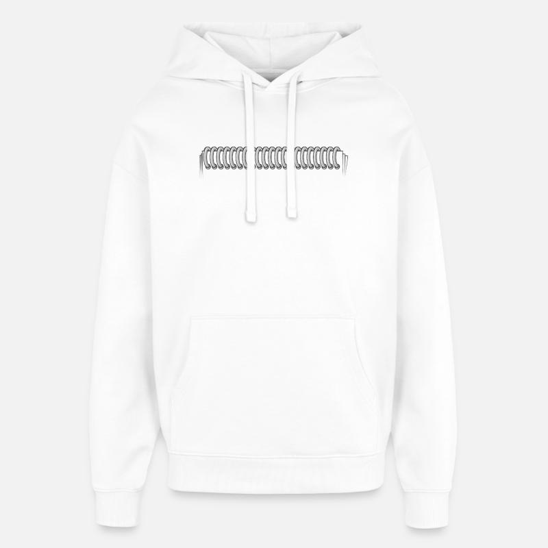 POSTSCRIPT H - Oversized Unisex Hoodie by Stanley/Stella - white