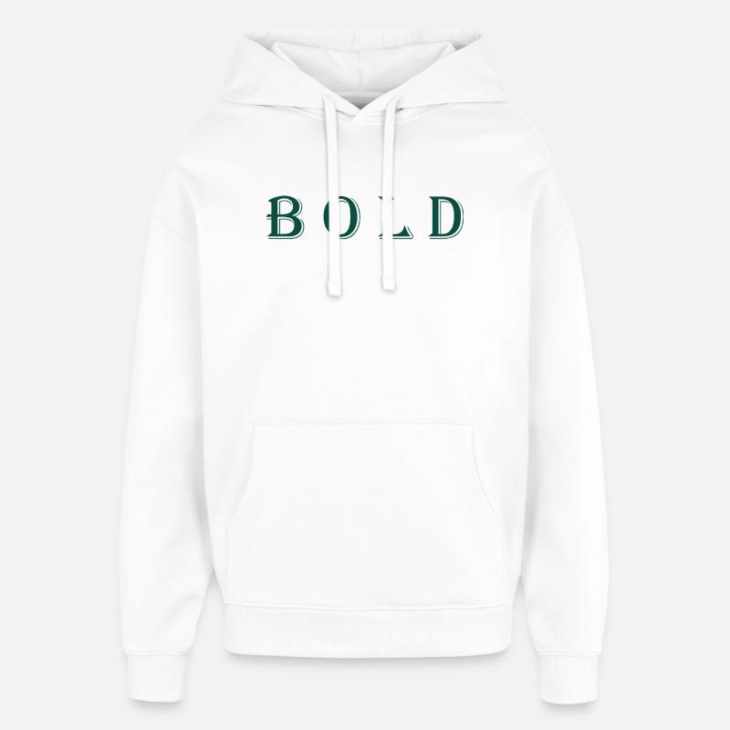 Würdevolles abstraktes Kunstdesign - Oversized Unisex Hoodie von Stanley/Stella - Weiß