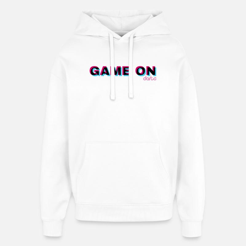 JEU ON - Sweat à capuche unisexe Stanley/Stella Oversized - blanc