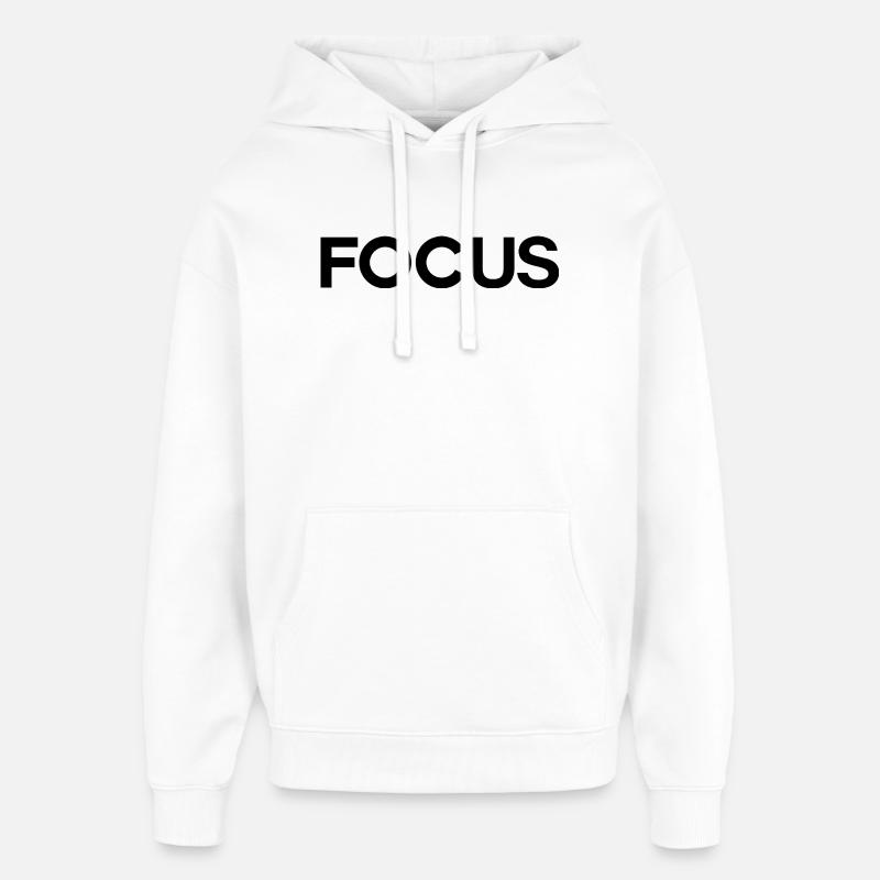 focus - Oversized Unisex Hoodie by Stanley/Stella - white