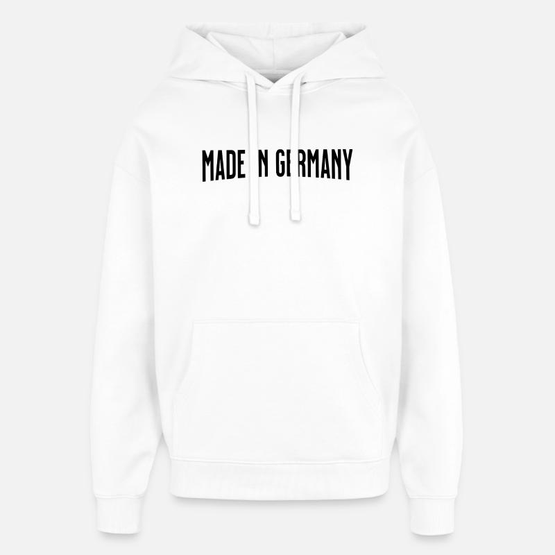Fabriqué en Allemagne - Sweat à capuche unisexe Stanley/Stella Oversized - blanc