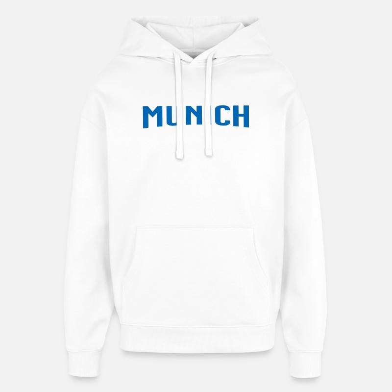 Munich - Sweat à capuche unisexe Stanley/Stella Oversized - blanc
