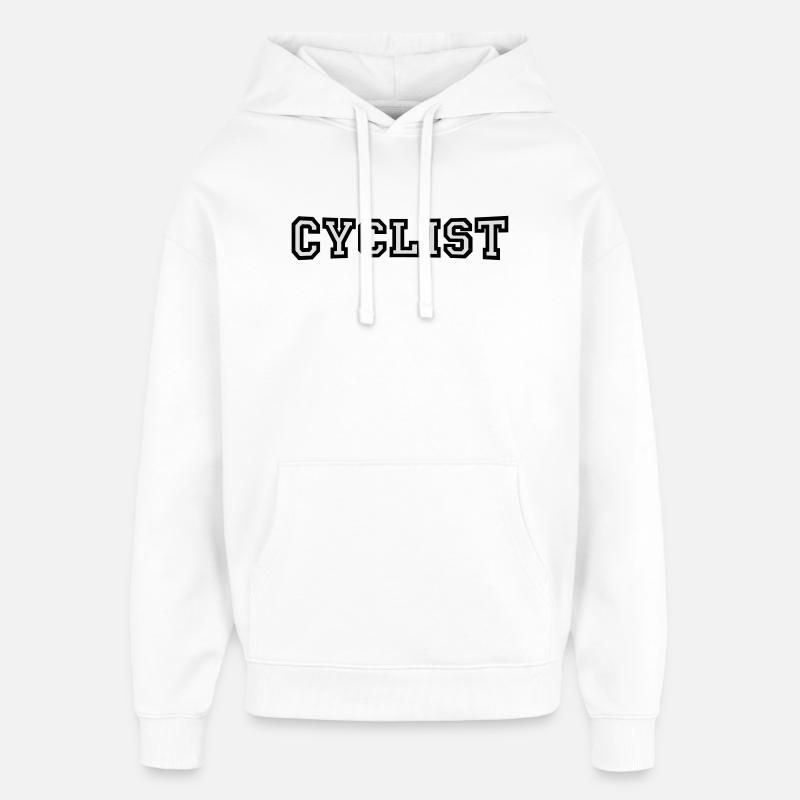 Cyclist - Sweat à capuche unisexe Stanley/Stella Oversized - blanc