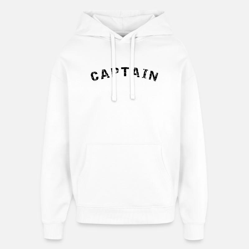 Captain Style Design - Oversized Unisex Hoodie von Stanley/Stella - Weiß