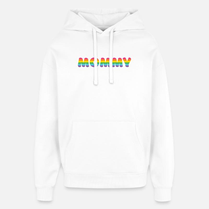 Maman LGBTQ+ - Sweat à capuche unisexe Stanley/Stella Oversized - blanc