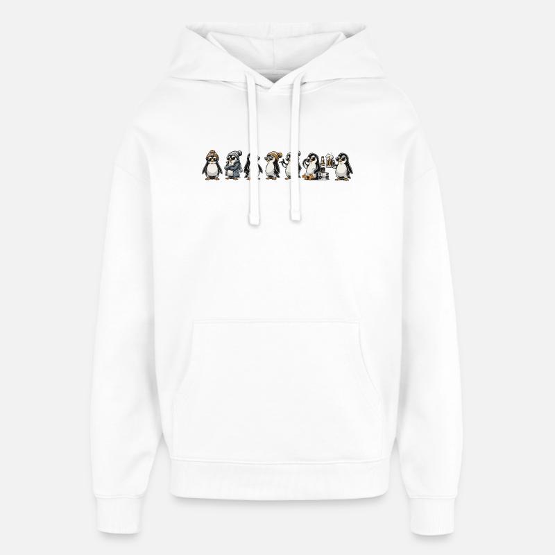 Ping frais - Sweat à capuche unisexe Stanley/Stella Oversized - blanc