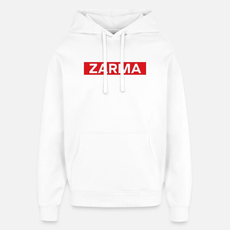 Zarma - Sweat à capuche unisexe Stanley/Stella Oversized - blanc