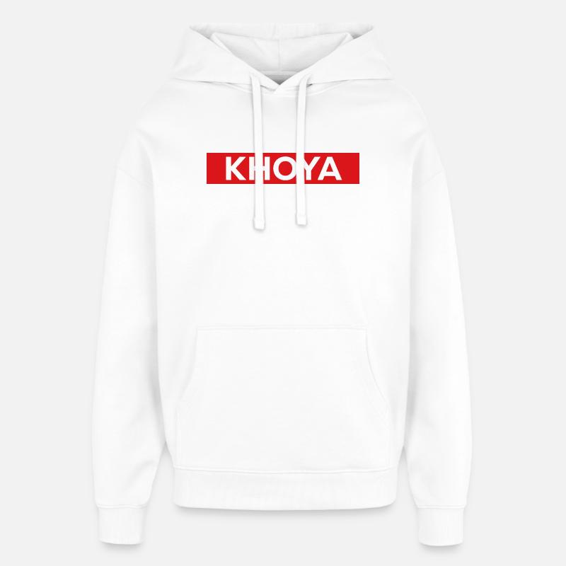 Khoya - Sweat à capuche unisexe Stanley/Stella Oversized - blanc