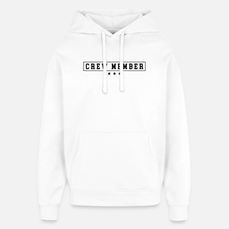Crew Member - Oversized Unisex Hoodie von Stanley/Stella - Weiß
