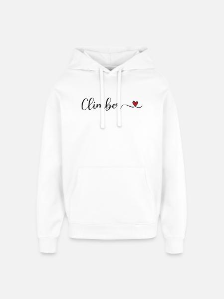 Bergsteiger - Oversized Unisex Hoodie von Stanley/Stella - Weiß