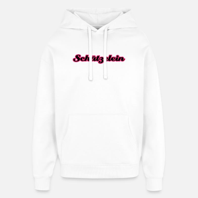 Schätzelein - Oversized Unisex Hoodie von Stanley/Stella - Weiß