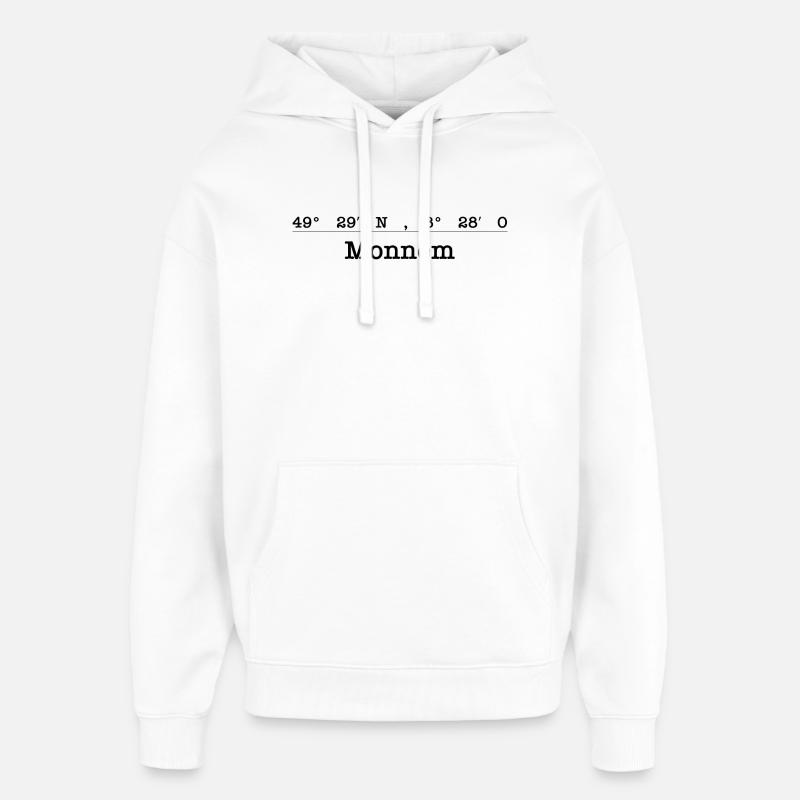 Coordonnées Mannheim Monnem - Sweat à capuche unisexe Stanley/Stella Oversized - blanc