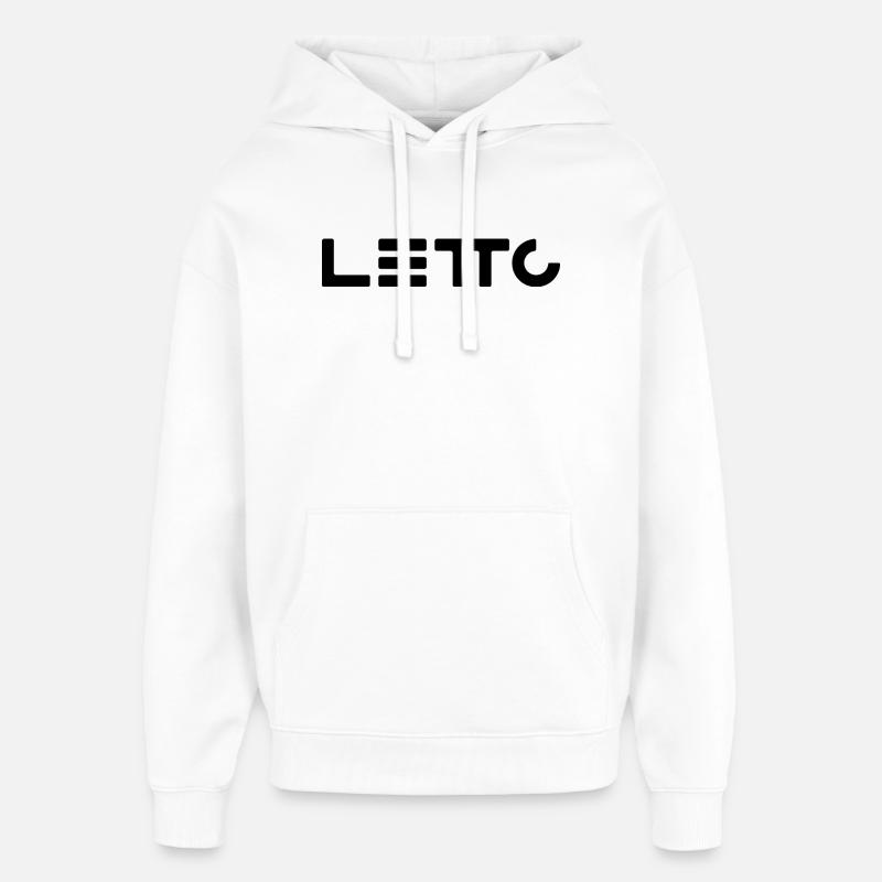 LeTTo Logo classique - Sweat à capuche unisexe Stanley/Stella Oversized - blanc