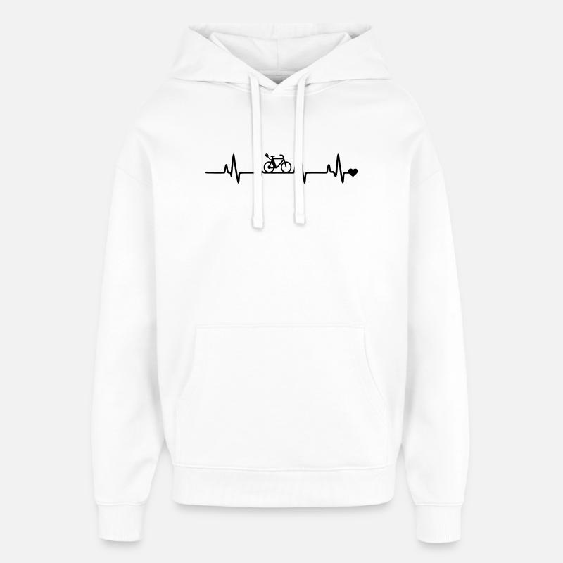 Vélo électrique - Sweat à capuche unisexe Stanley/Stella Oversized - blanc