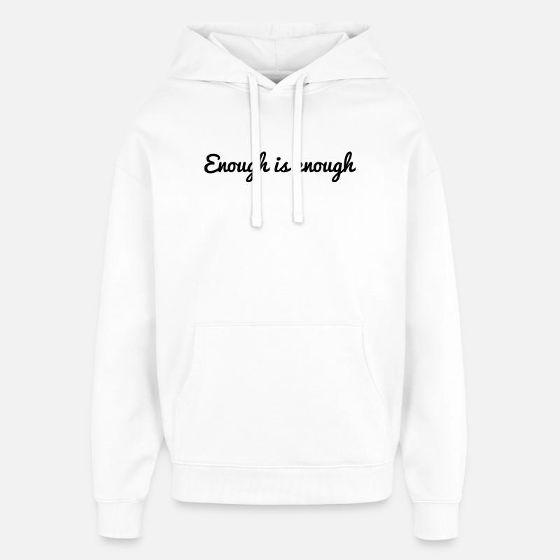 CITATION. MESSAGE. HUMOUR. CITATIONS DRÔLES - Sweat à capuche unisexe Stanley/Stella Oversized - blanc