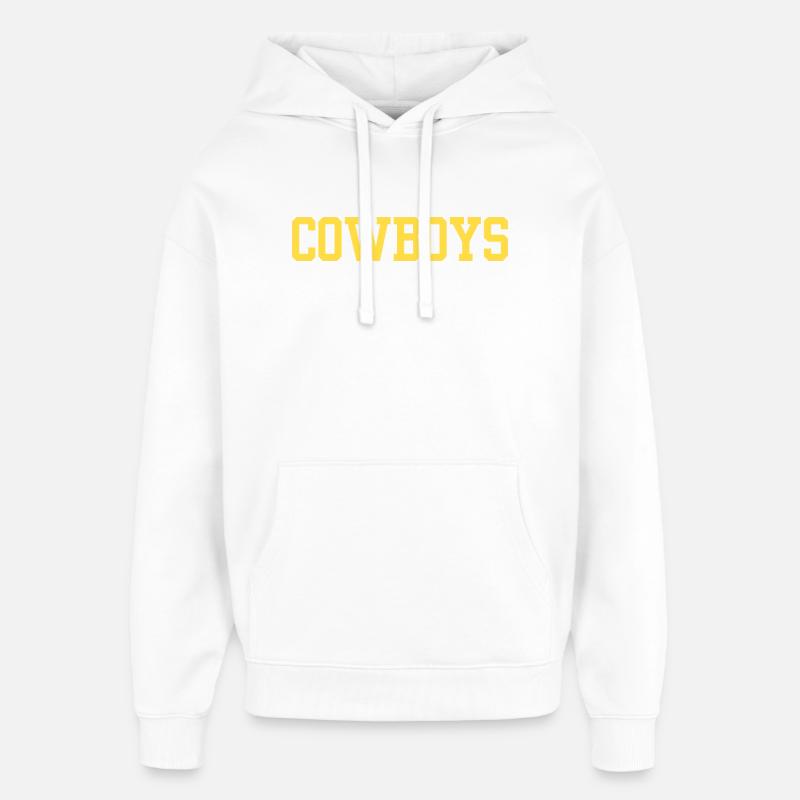 Cowboys - Sweat à capuche unisexe Stanley/Stella Oversized - blanc