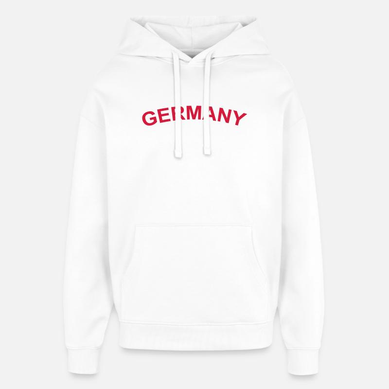 Germany - Oversized Unisex Hoodie by Stanley/Stella - white
