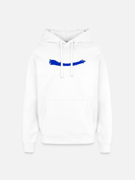 Brush | Brush | light blue - Oversized Unisex Hoodie by Stanley/Stella - white