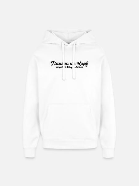 Flausen im Kopf - Oversized Unisex Hoodie von Stanley/Stella - Weiß