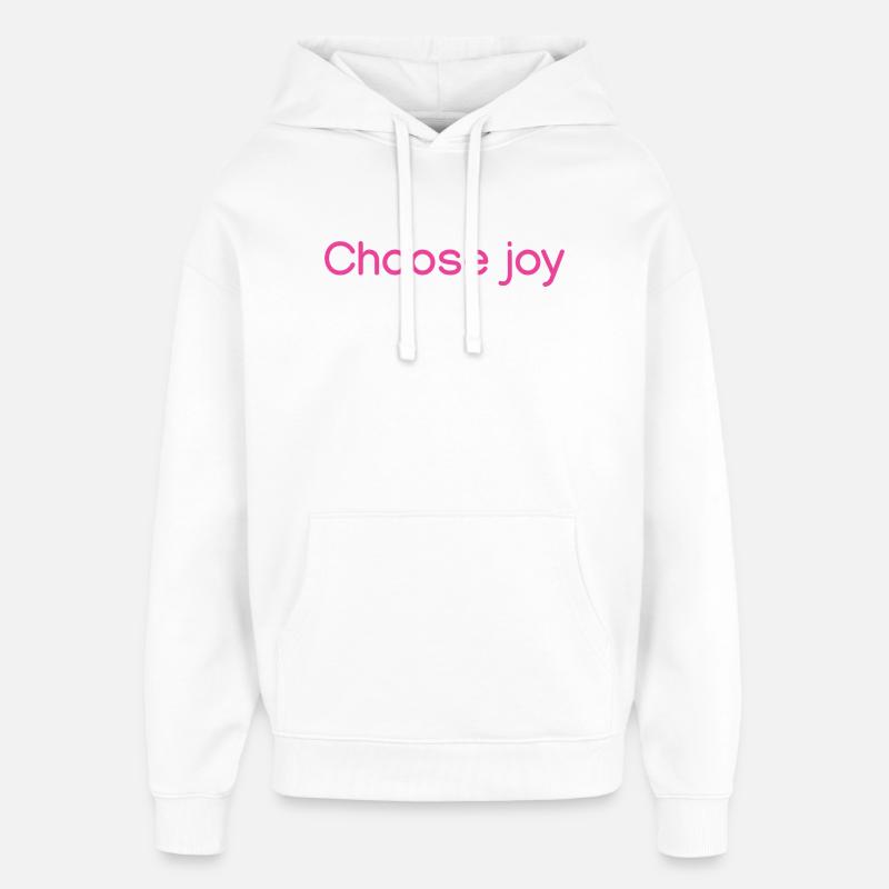 Wählen Sie joy Pink - Oversized Unisex Hoodie von Stanley/Stella - Weiß