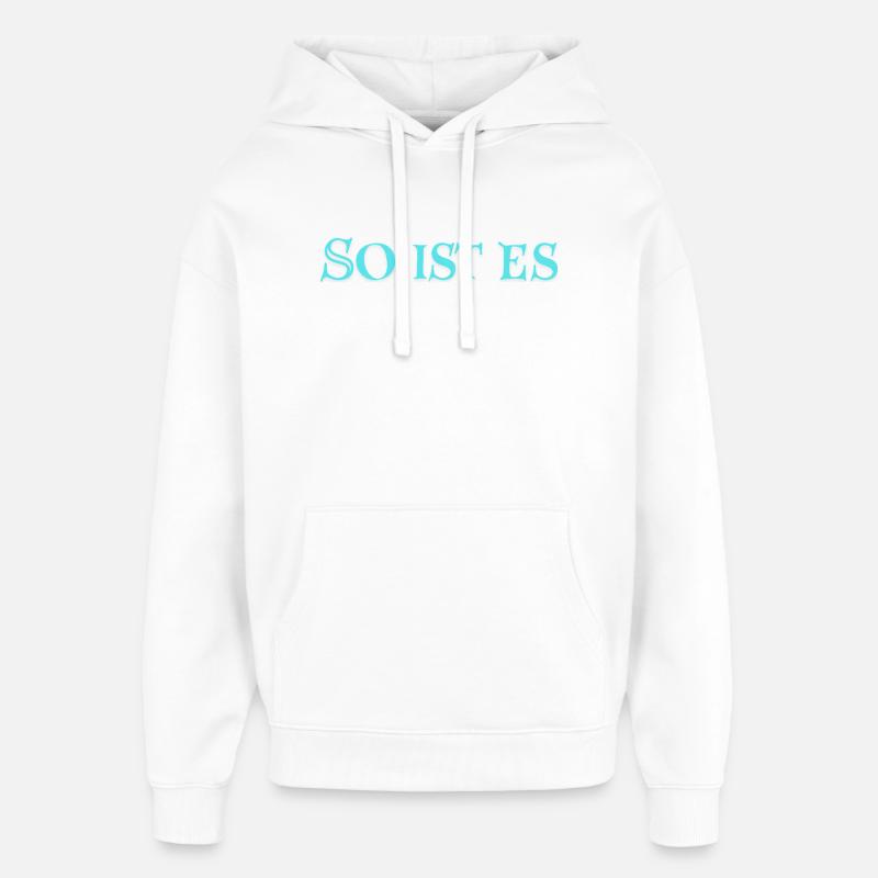 C’est juste - Sweat à capuche unisexe Stanley/Stella Oversized - blanc