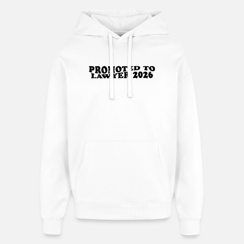 Promu avocat 2026 – Carrière d’avocat - Sweat à capuche unisexe Stanley/Stella Oversized - blanc