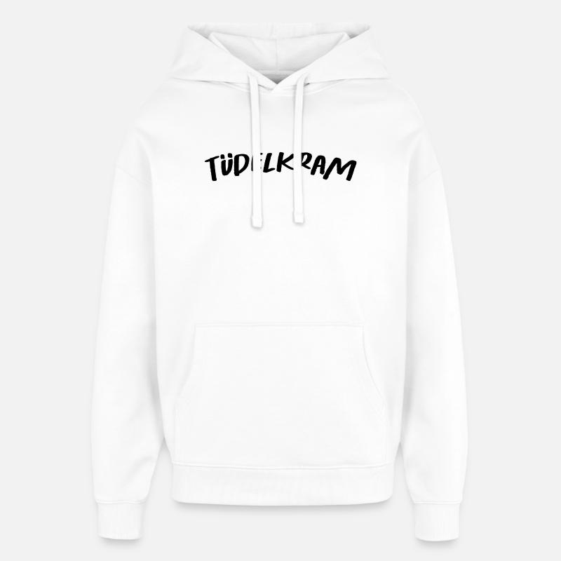 Tüdelkram - Oversized Unisex Hoodie von Stanley/Stella - Weiß