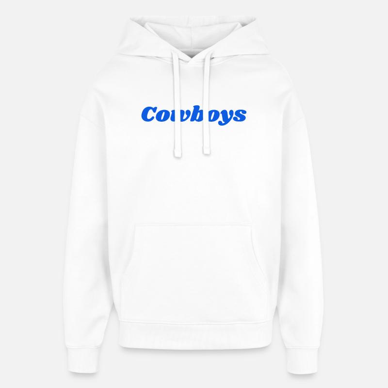 Cowboys - Sweat à capuche unisexe Stanley/Stella Oversized - blanc