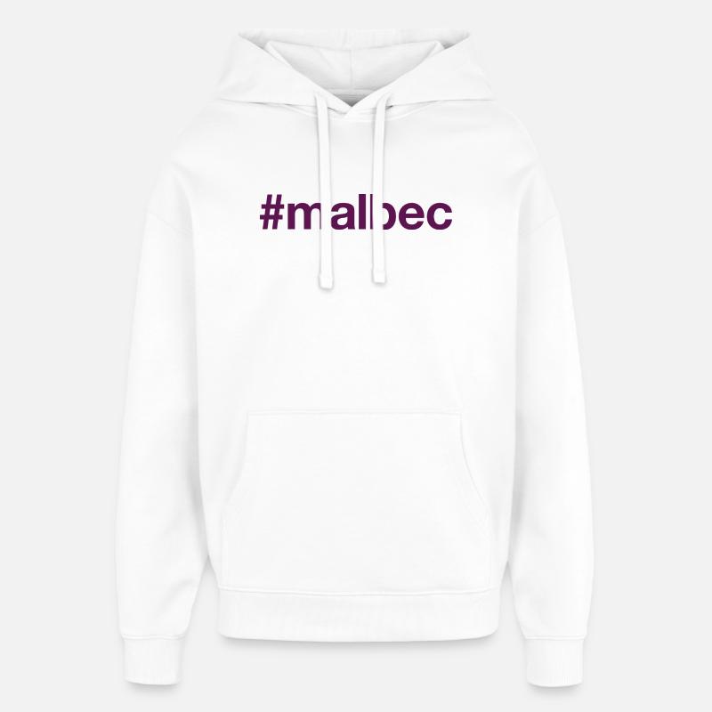 MALBEC Mot-clic - Sweat à capuche unisexe Stanley/Stella Oversized - blanc