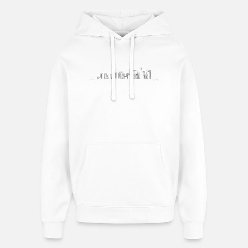 En attente de conception - Sweat à capuche unisexe Stanley/Stella Oversized - blanc