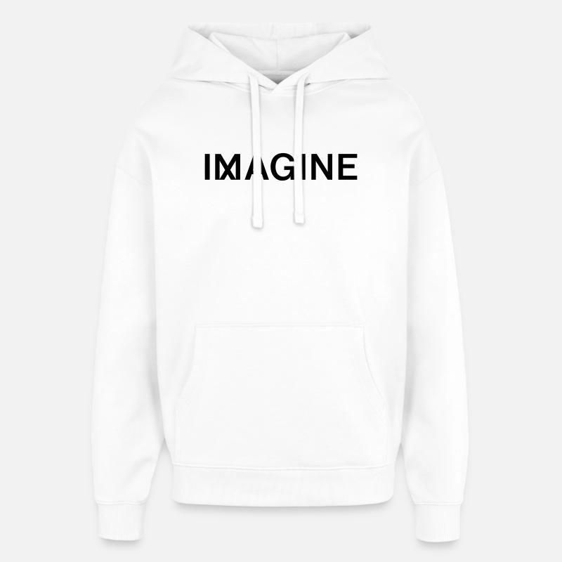 IMAGINE - Oversized Unisex Hoodie von Stanley/Stella - Weiß