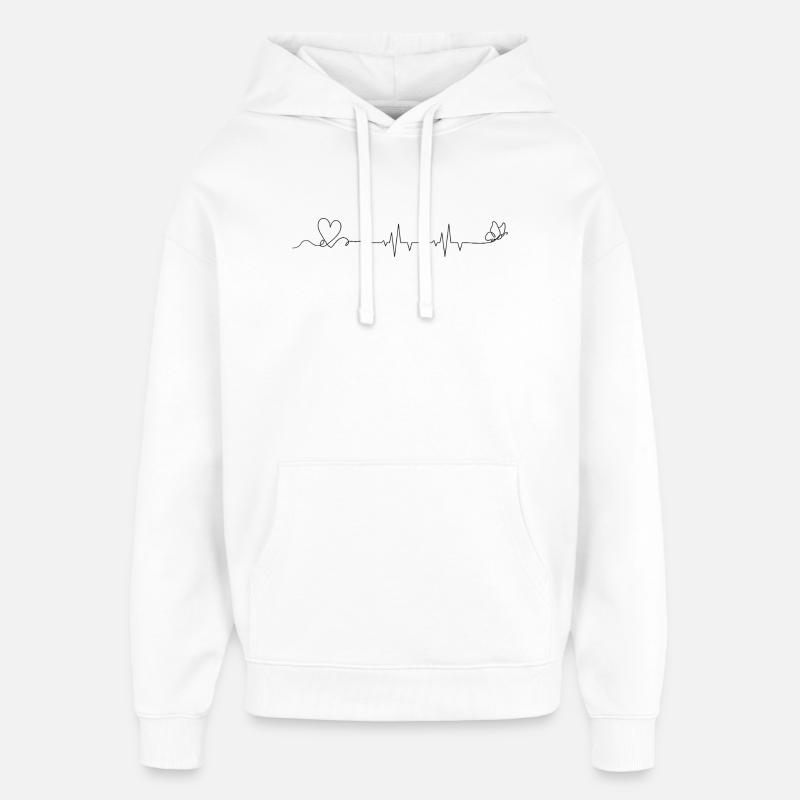Détails de conception requis - Sweat à capuche unisexe Stanley/Stella Oversized - blanc