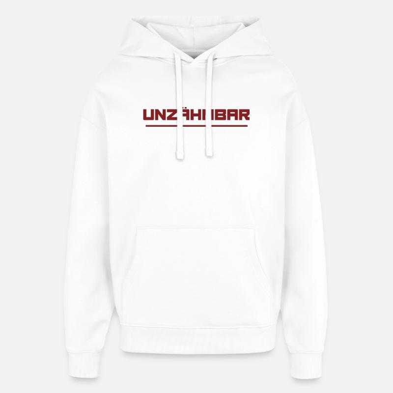 Indomptable - Sweat à capuche unisexe Stanley/Stella Oversized - blanc