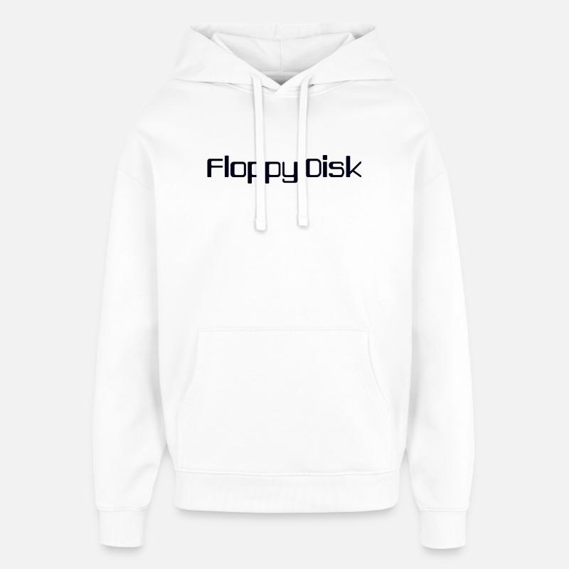 disquette - Sweat à capuche unisexe Stanley/Stella Oversized - blanc