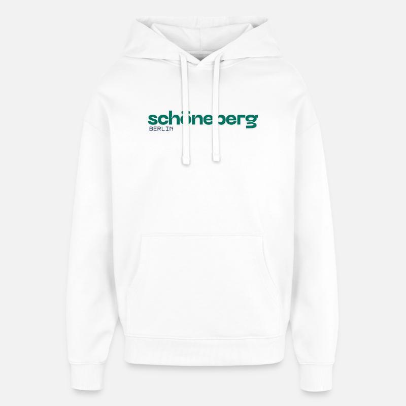 Schöneberg Berlin - Design simple - Sweat à capuche unisexe Stanley/Stella Oversized - blanc