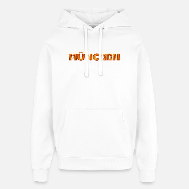 Munich - Sweat à capuche unisexe Stanley/Stella Oversized - blanc