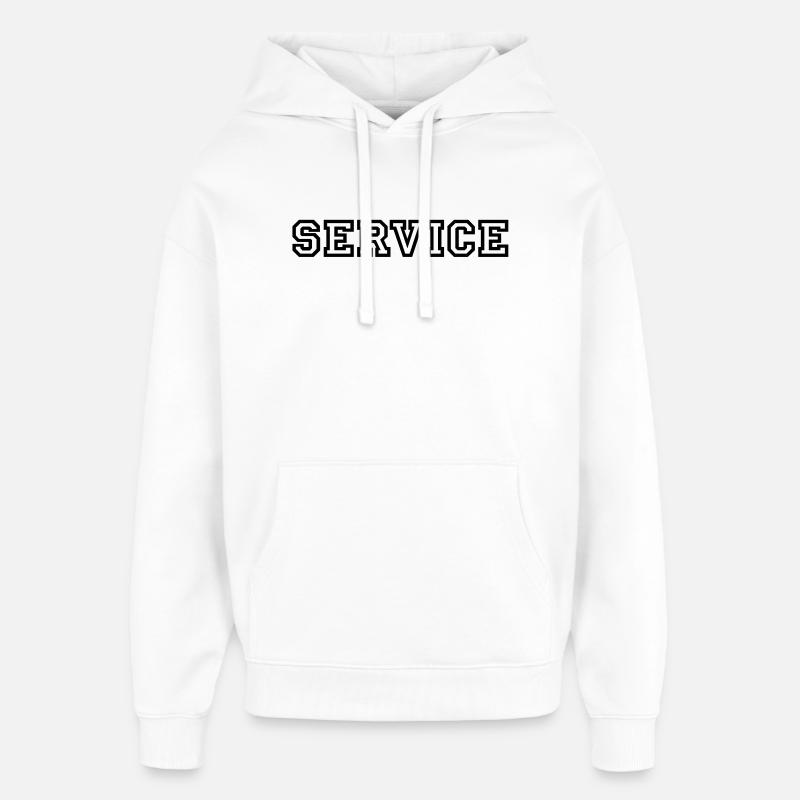 Service - Sweat à capuche unisexe Stanley/Stella Oversized - blanc