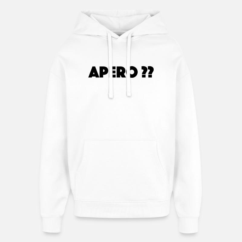 apero - Sweat à capuche unisexe Stanley/Stella Oversized - blanc