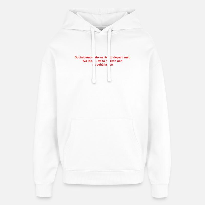 Conception moderne d'ondes sonores abstraites - Sweat à capuche unisexe Stanley/Stella Oversized - blanc