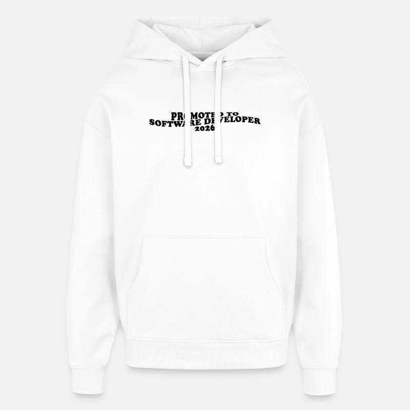 Promoted to Software Developer 2026 - Oversized Unisex Hoodie von Stanley/Stella - Weiß