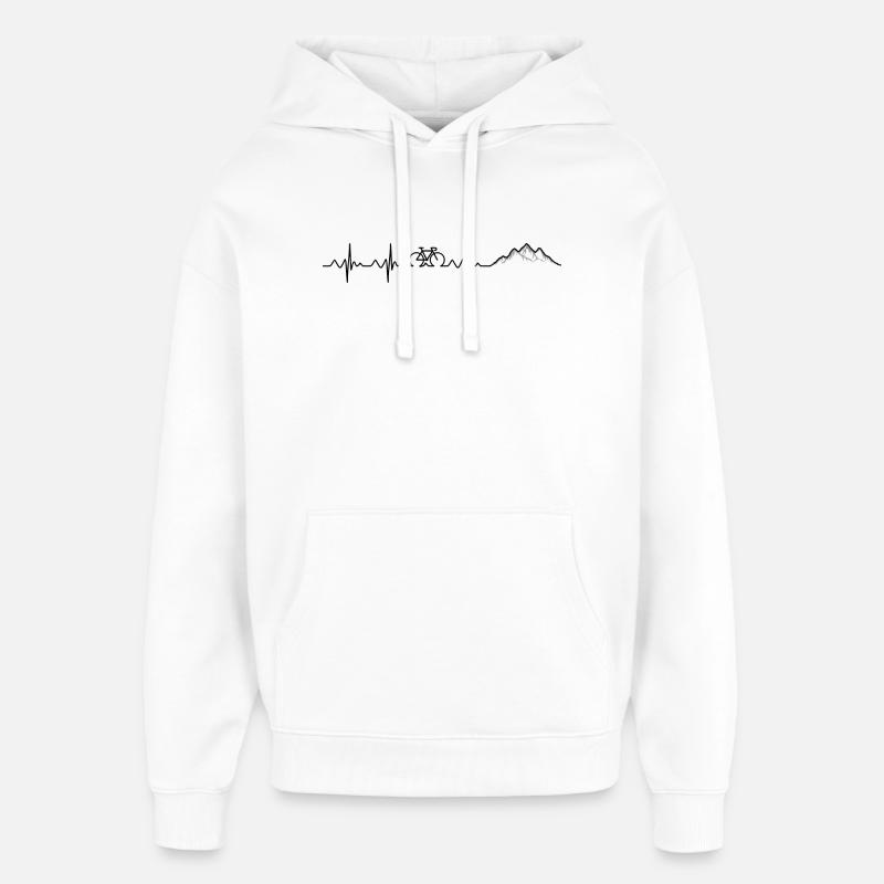 Heartbeat VTT - Sweat à capuche unisexe Stanley/Stella Oversized - blanc