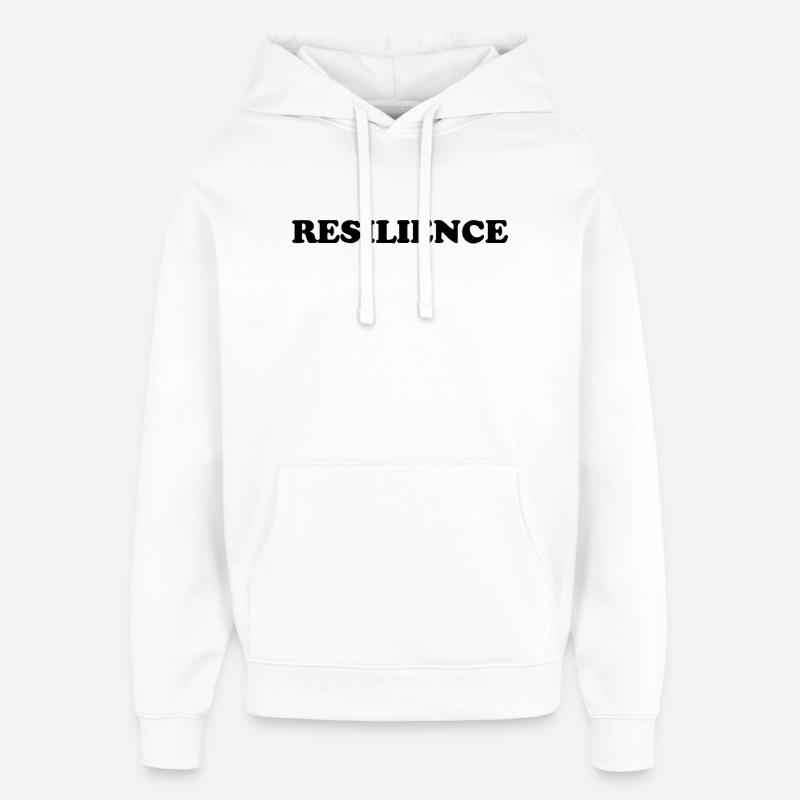 Tshirt cadeau résilience force résistance - Sweat à capuche unisexe Stanley/Stella Oversized - blanc