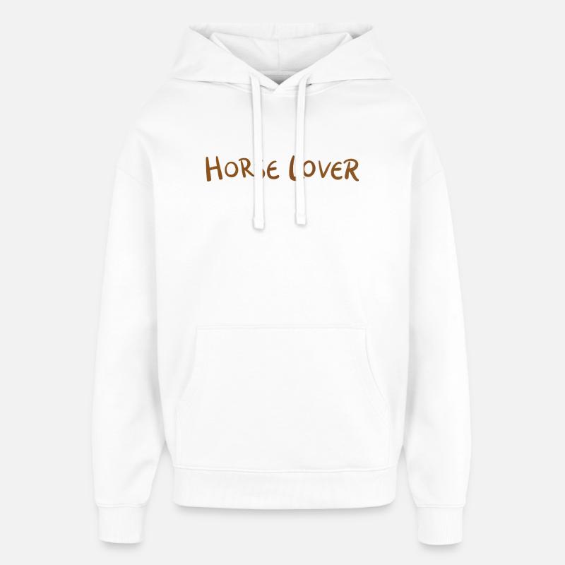 Amour Cheval Éclatante - Sweat à capuche unisexe Stanley/Stella Oversized - blanc