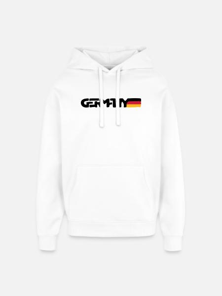 Germany - Oversized Unisex Hoodie von Stanley/Stella - Weiß
