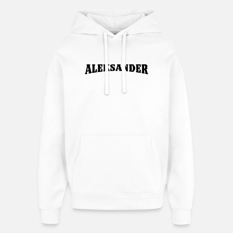 Don d’Aleksander - Sweat à capuche unisexe Stanley/Stella Oversized - blanc