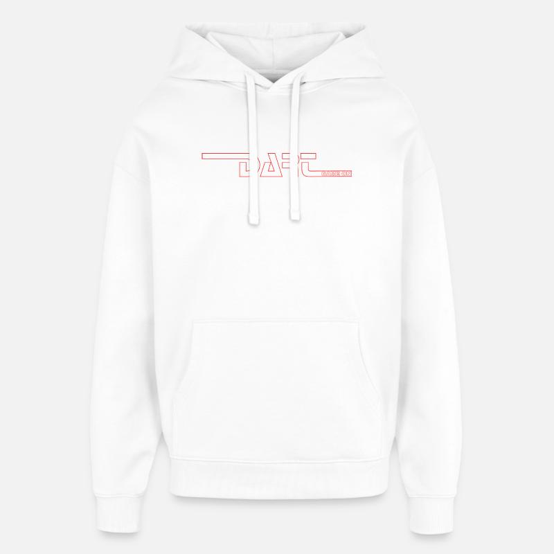 Fléchettes, fléchettes, FLÉCHETTES-GAME_ON_Rot - Sweat à capuche unisexe Stanley/Stella Oversized - blanc