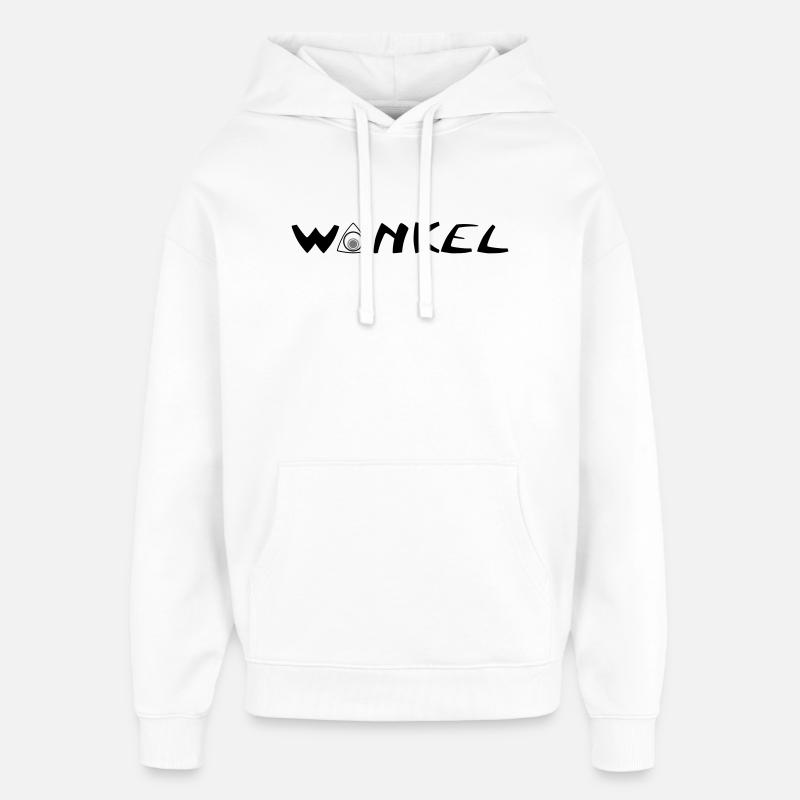 Lettrage Wankel - Sweat à capuche unisexe Stanley/Stella Oversized - blanc