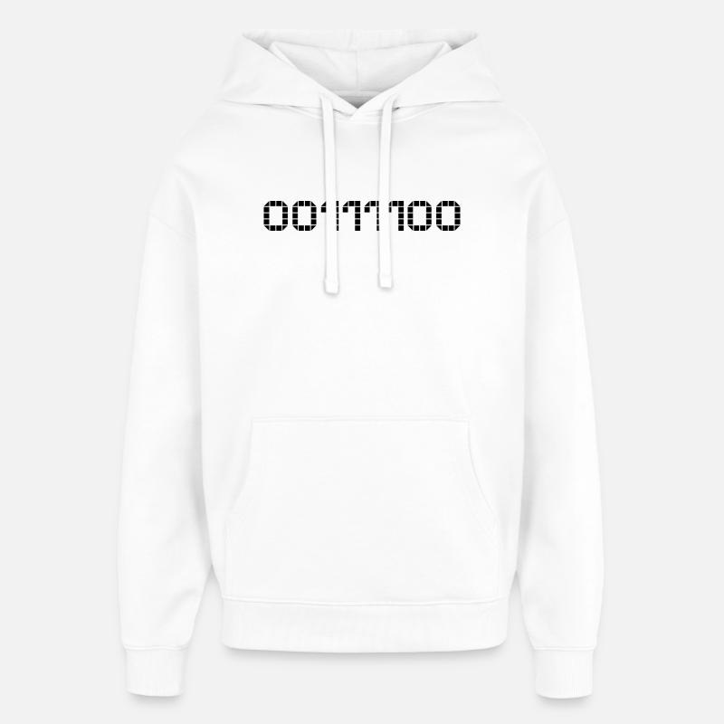 Notation binaire - 60 - Sweat à capuche unisexe Stanley/Stella Oversized - blanc