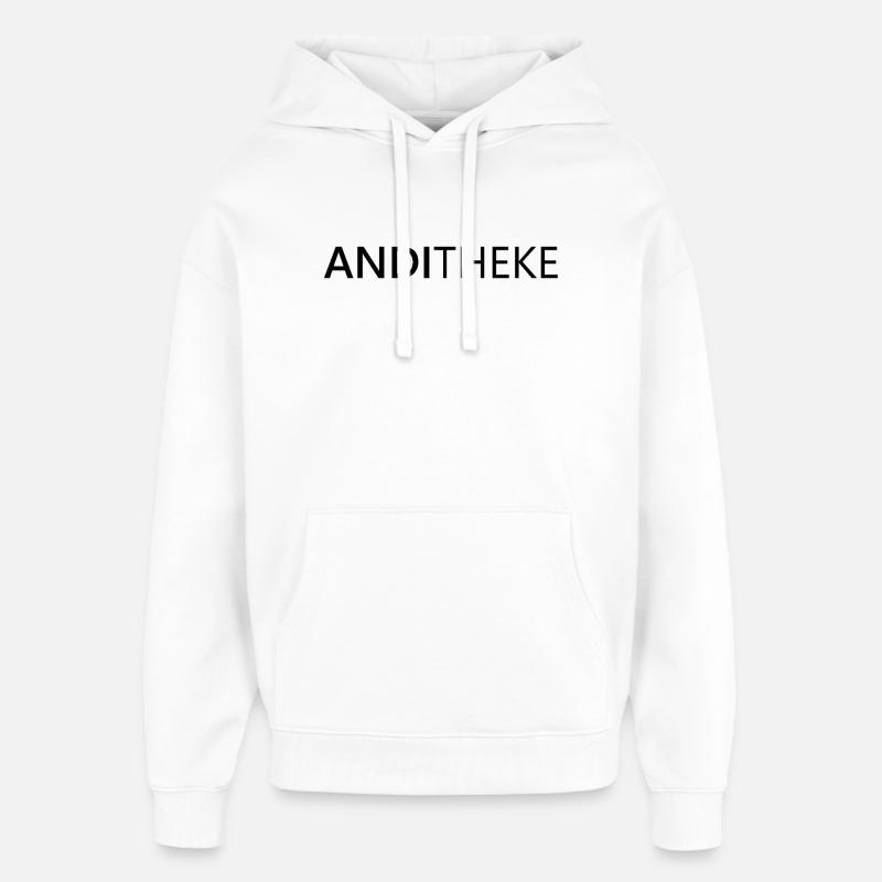 AndiTheke – Cadeau amusant Andreas, Andi & Andy - Sweat à capuche unisexe Stanley/Stella Oversized - blanc